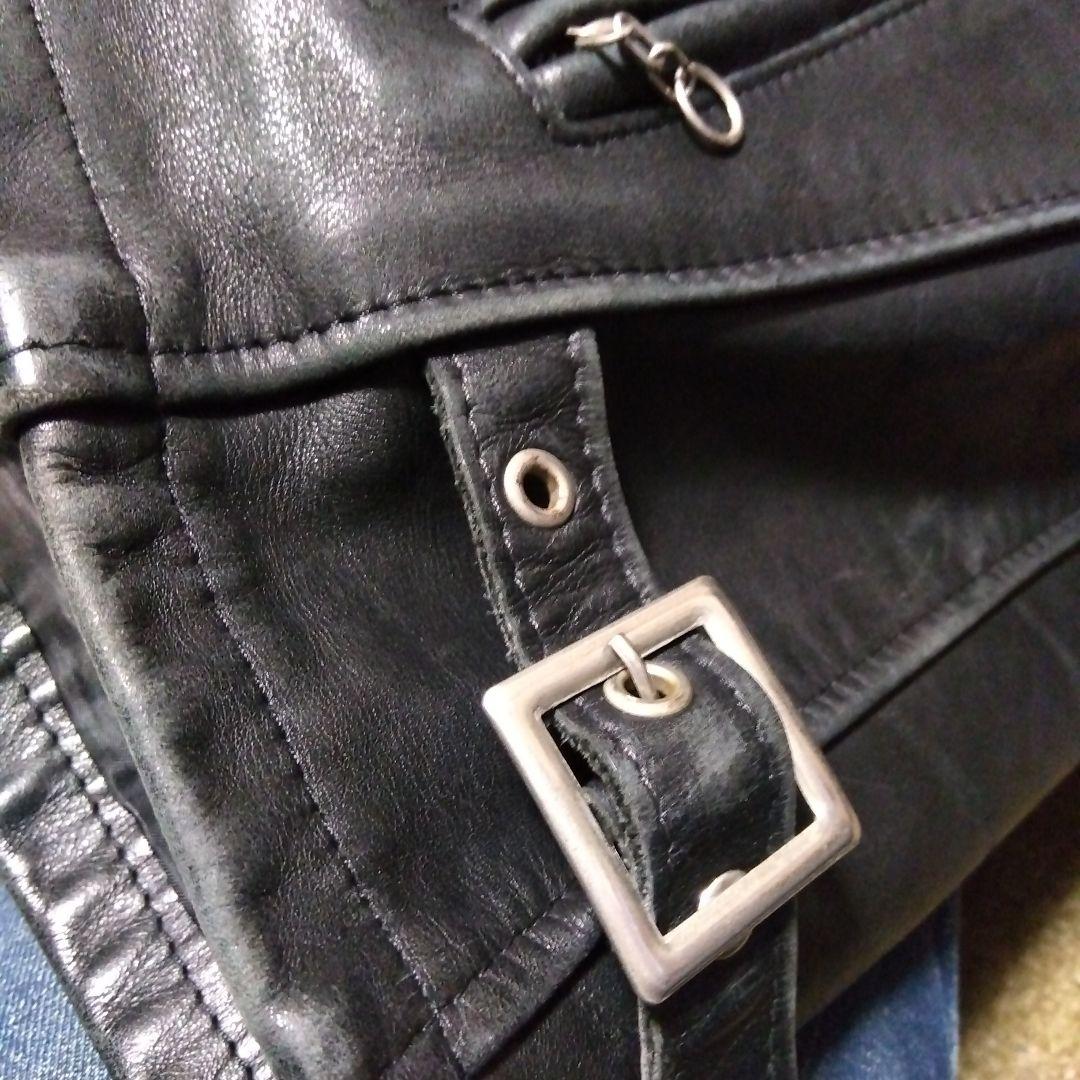 34inch アメリカ製 Schott シングルライダースジャケット