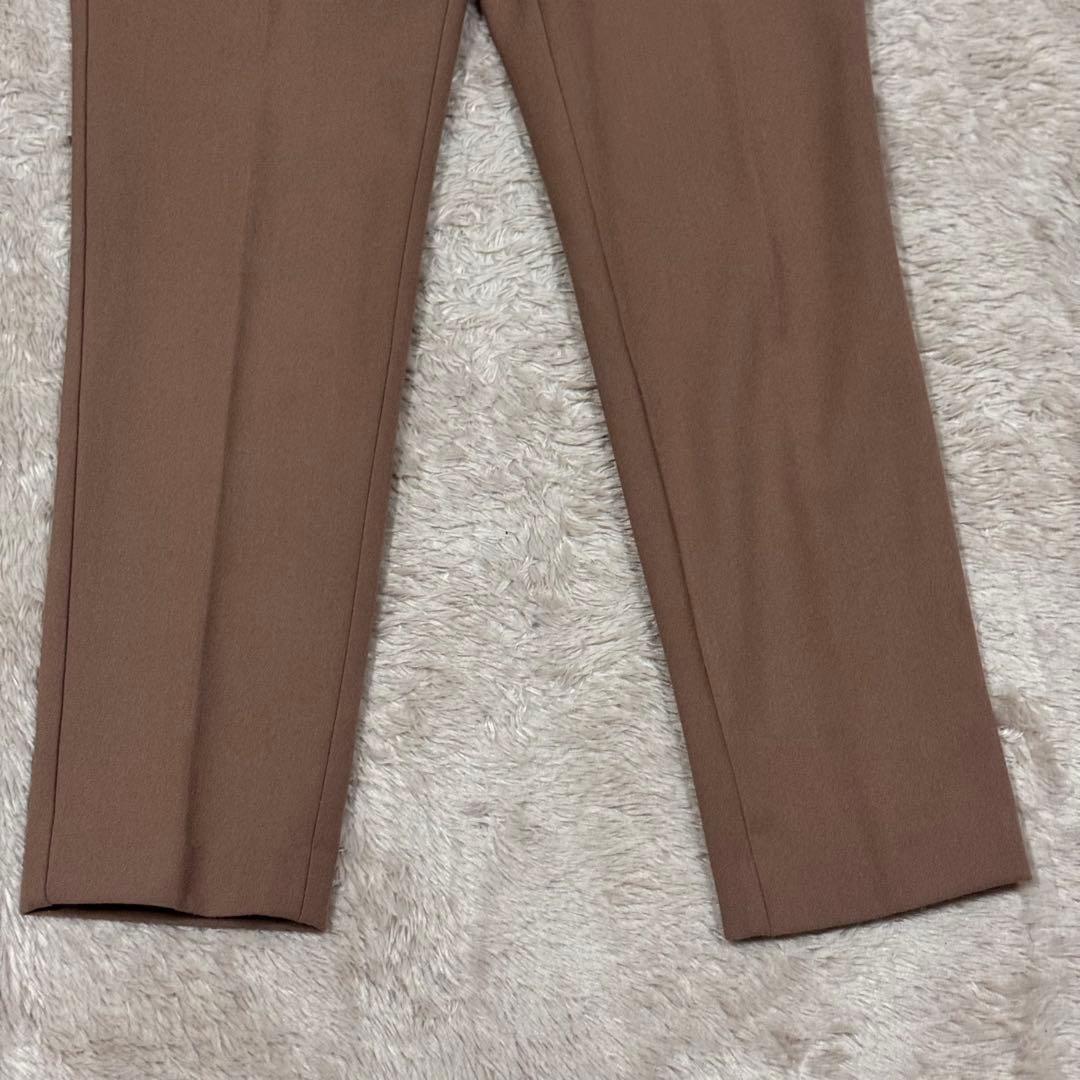 【洗えるスーツ】PLST セットアップ パンツスーツ 上L 下M キャメル 秋冬