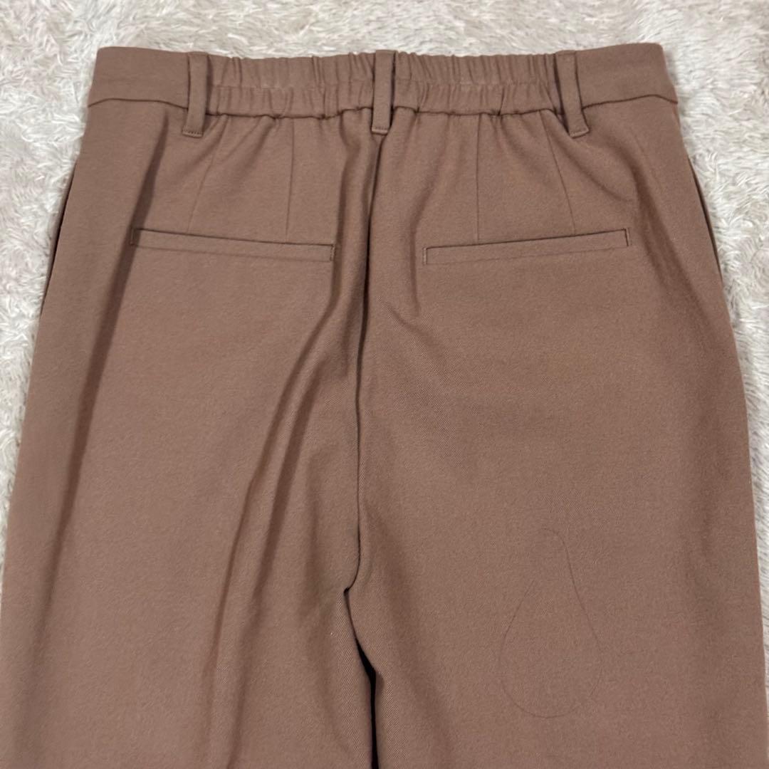 【洗えるスーツ】PLST セットアップ パンツスーツ 上L 下M キャメル 秋冬