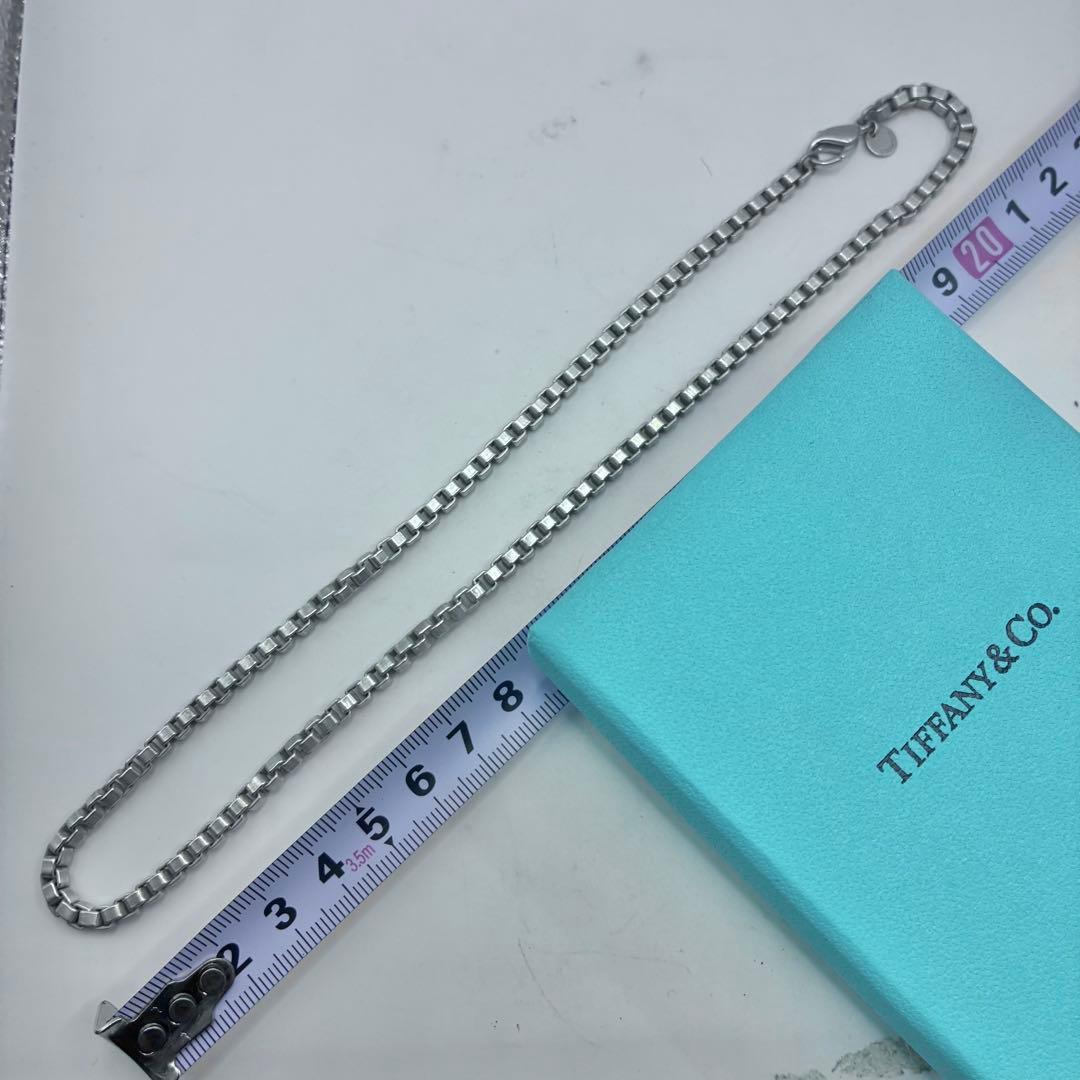ティファニー　ベネチアン　ネックレス　46cm　シルバー　美品　留め具交換済み