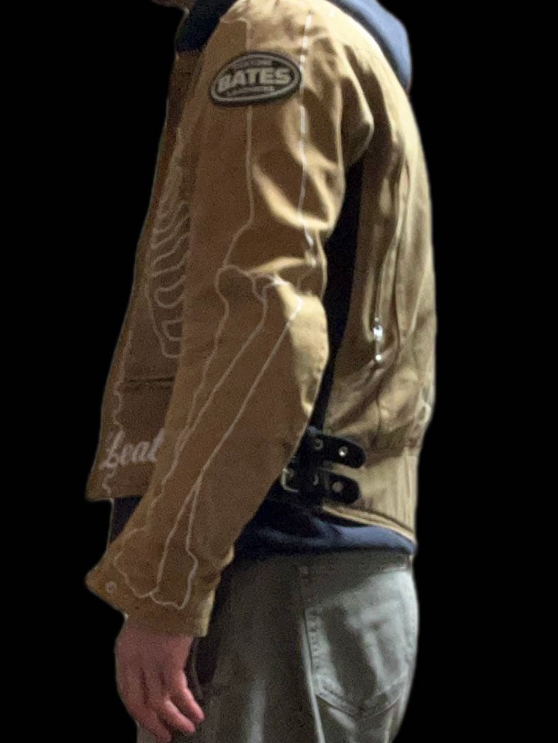 ベイツ メッシュライダース ボーン スケルトン レーシング バイクアメカジ 古着