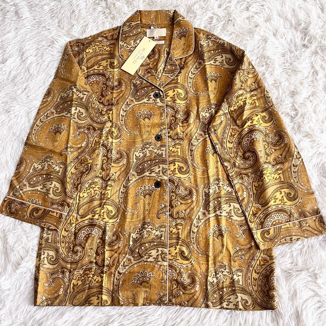 【未使用】 ETRO エトロ ペイズリー柄 パジャマ 上下セット M レディース