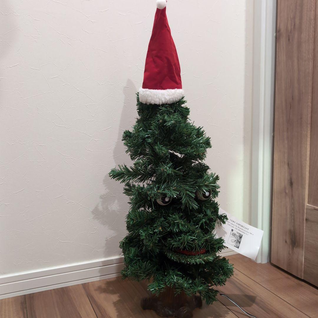 プリン　クリスマスツリー×2&光るサンタクロース