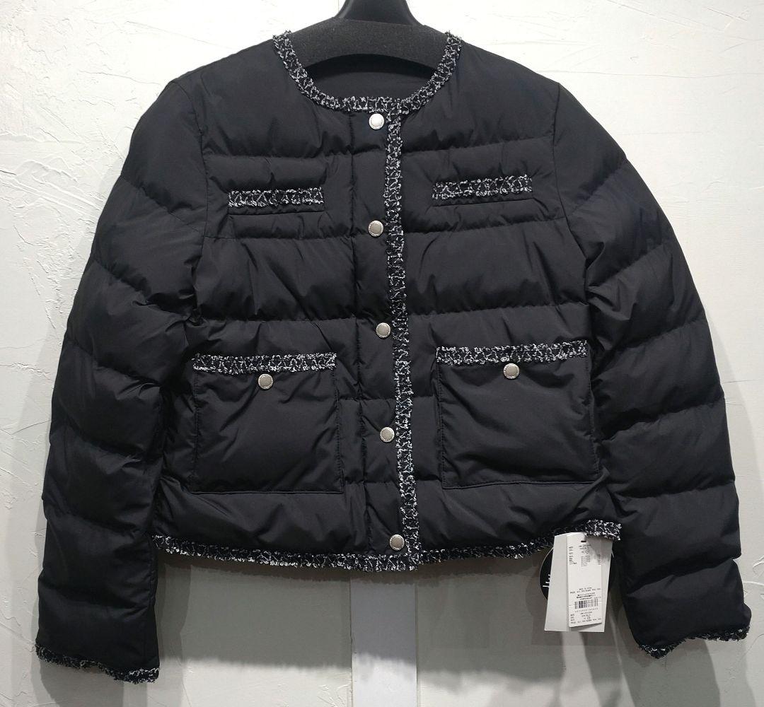 CELFORD（セルフォード）トリムデザインキルティングジャケットブラック38