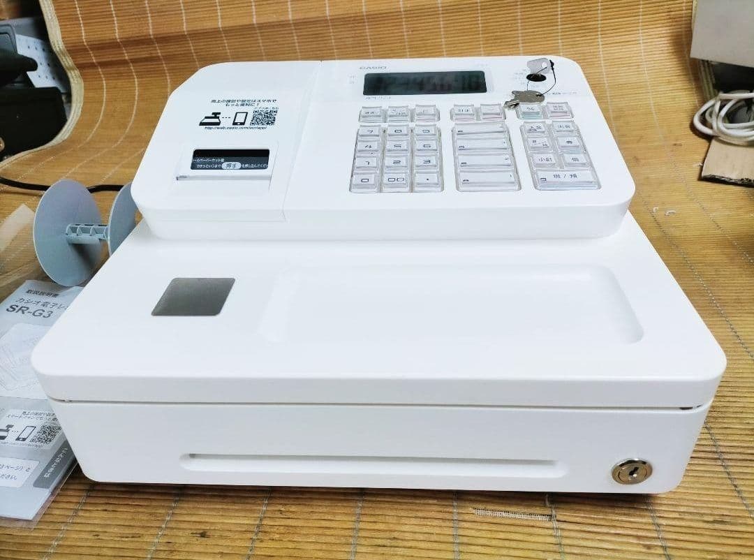 カシオレジスター　SR-G3　限定　スマホ連携売上管理　送料無料　961306