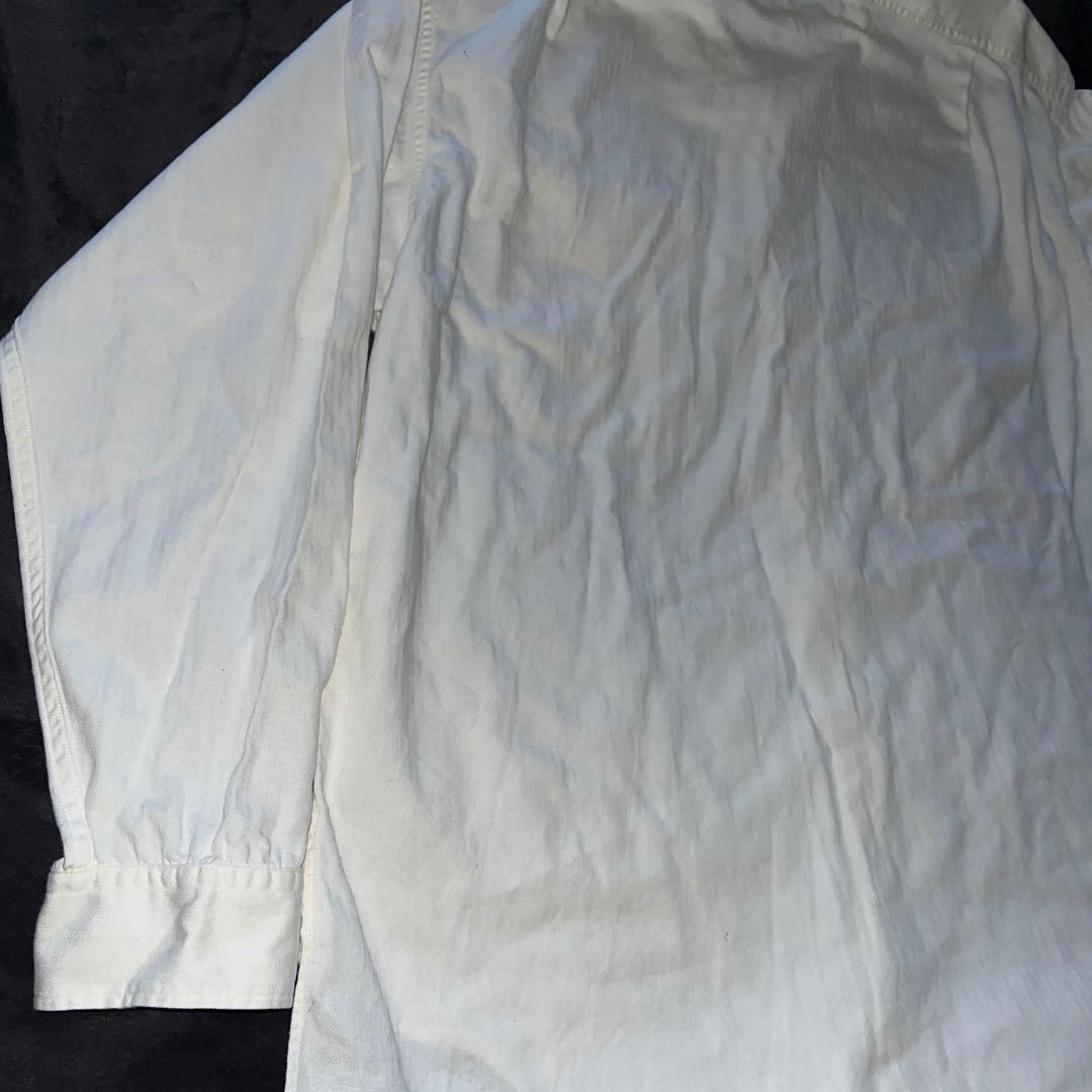 最終値下げ。ダブルアールエル 白 シャツ 三つ星 ヴィンテージラルフローレン