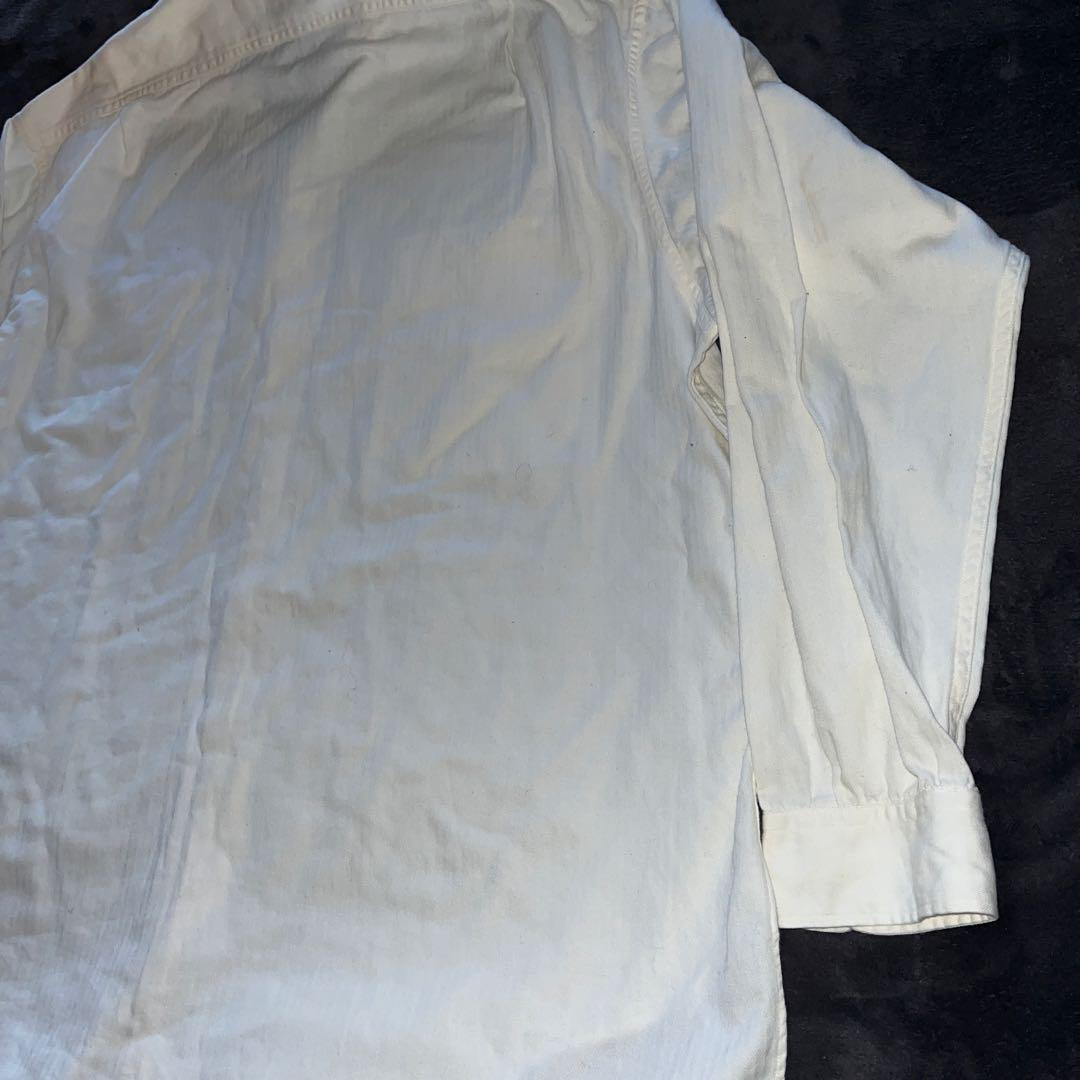 最終値下げ。ダブルアールエル 白 シャツ 三つ星 ヴィンテージラルフローレン