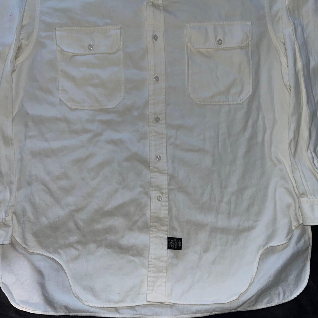最終値下げ。ダブルアールエル 白 シャツ 三つ星 ヴィンテージラルフローレン