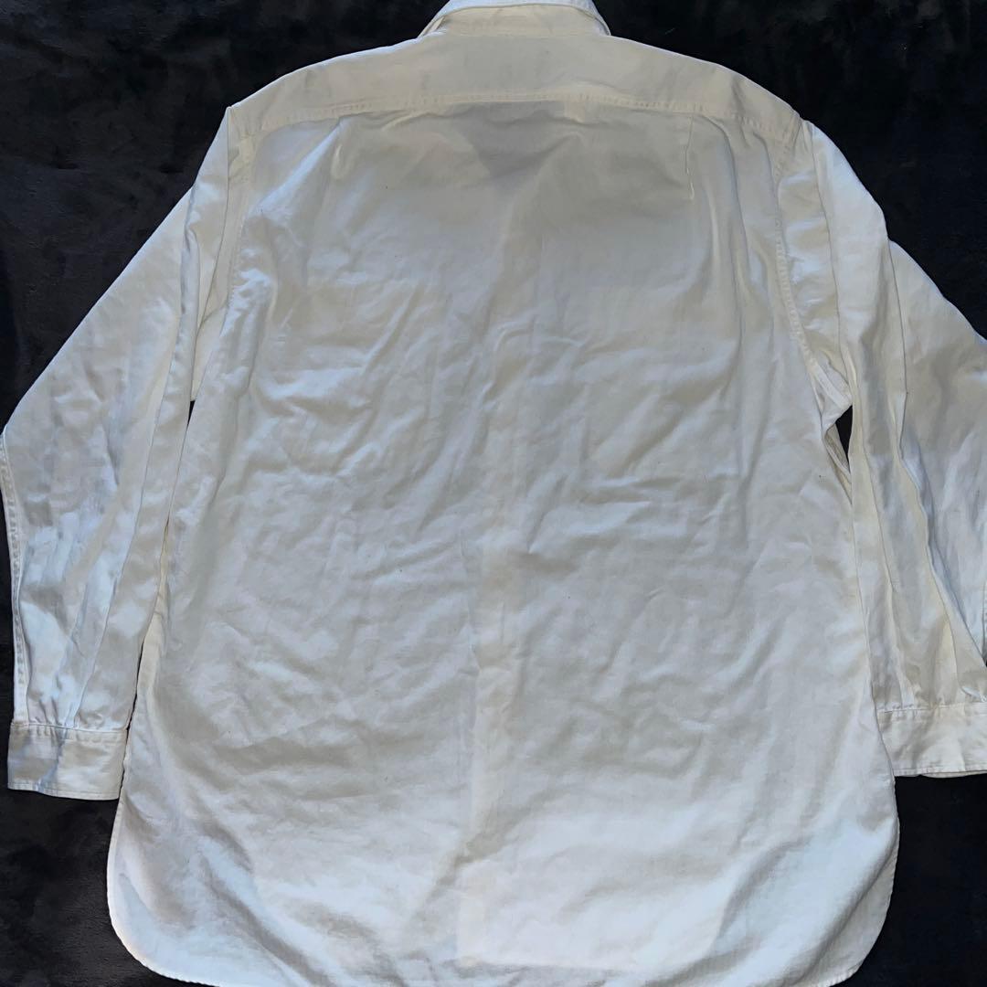 最終値下げ。ダブルアールエル 白 シャツ 三つ星 ヴィンテージラルフローレン