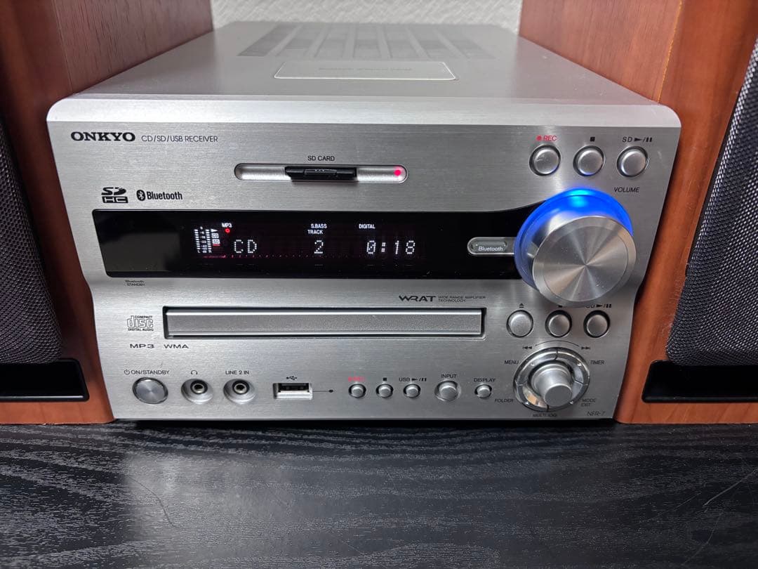 ONKYO NFR-7 CDコンポ Bluetooth対応 リモコン付き