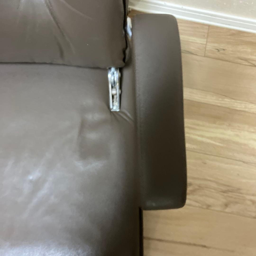 光製作所 MFR-本革 高級座椅子 ブラウン リクライニング 360度回転式