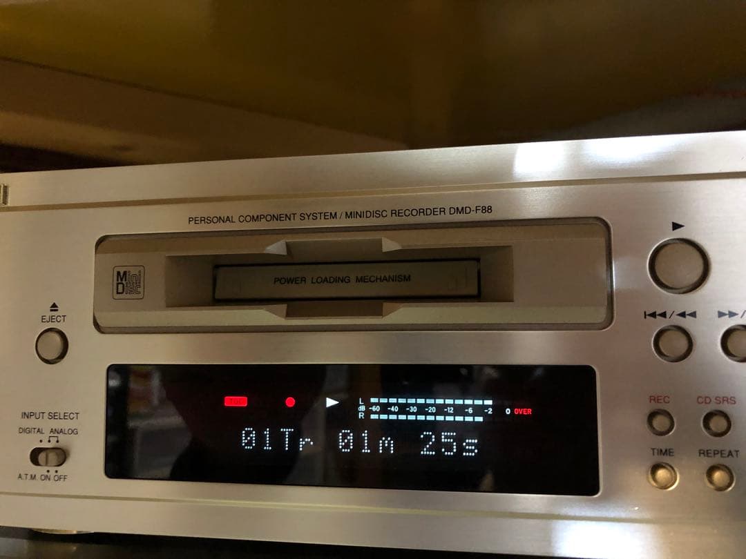 綺麗DENON DMD-Ｆ88 MDレコーダー動作品　未使用MD3枚付き