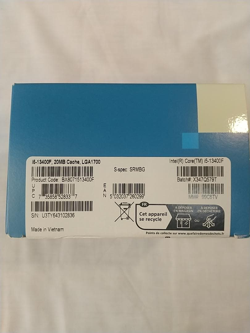 【動作確認済】Intel Core i5-13400F 10コア16スレッド