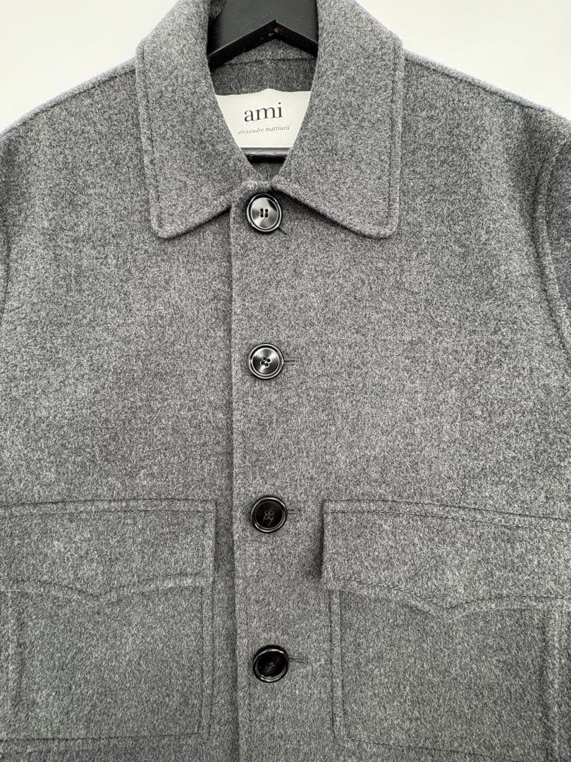 AMI PARIS アミパリス ウール カシミア ショートコート UJK212