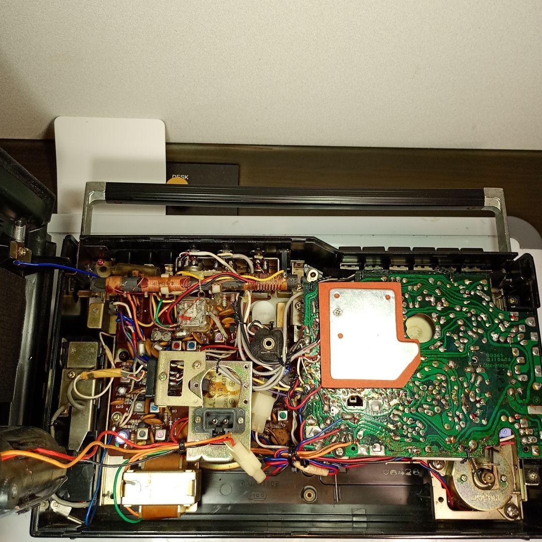 松下電器　ラジカセ　RQ-545　動作品。 電源コードとワイヤレスマイク付き