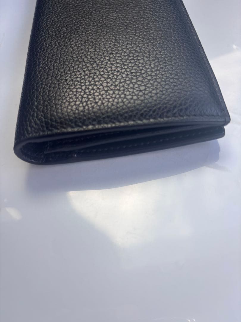 【極美品】ディオール CDアイコン バーティカル 2つ折りウォレット 長財布 黒