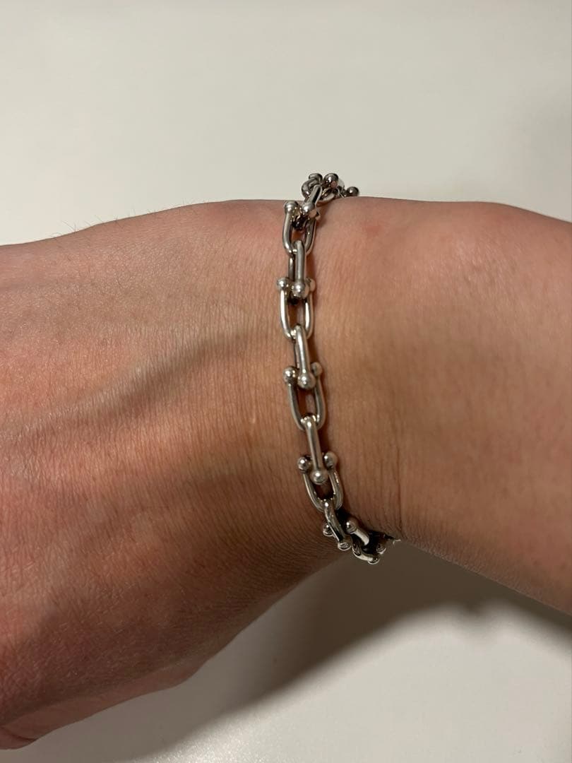 Tiffany & Co. ティファニー ハードウェアスモールリンクブレスレット