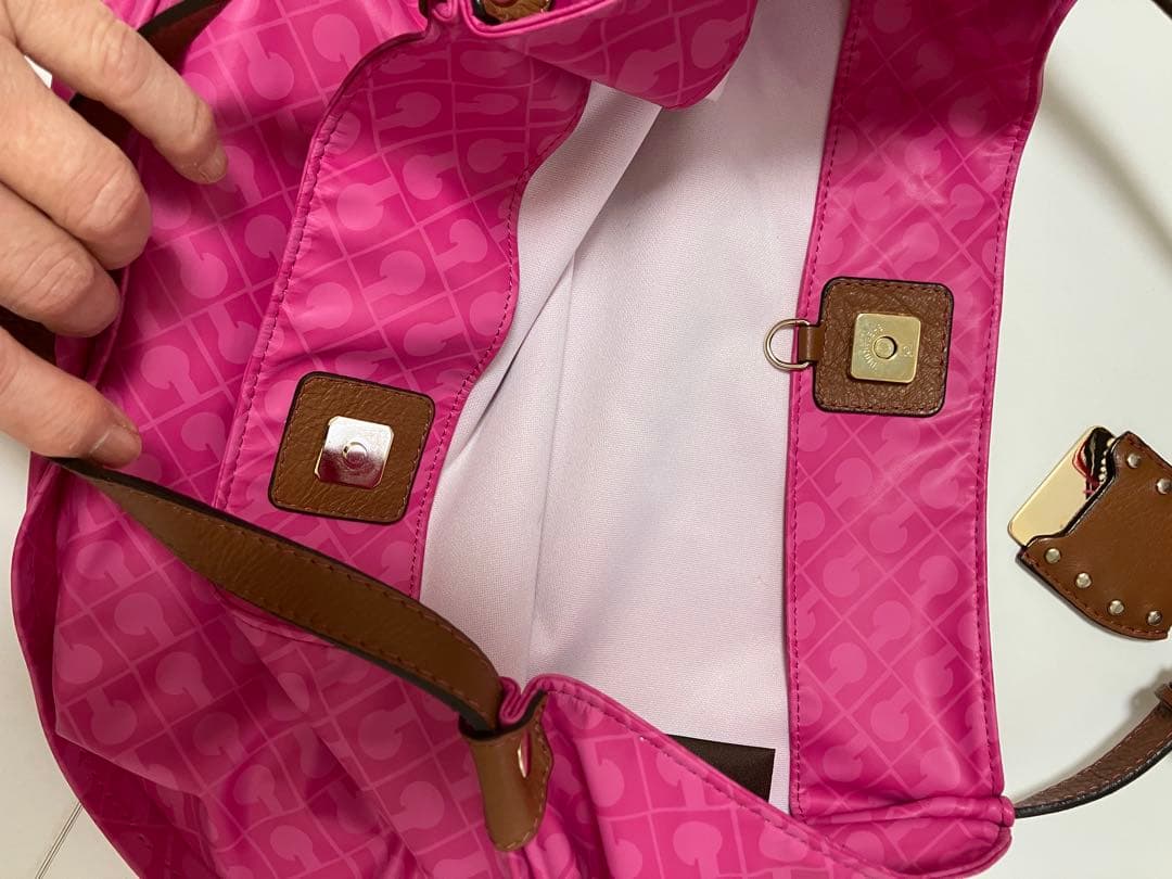 ゲラルディーニ　ソフティ　トートバッグ　ポーチ付き