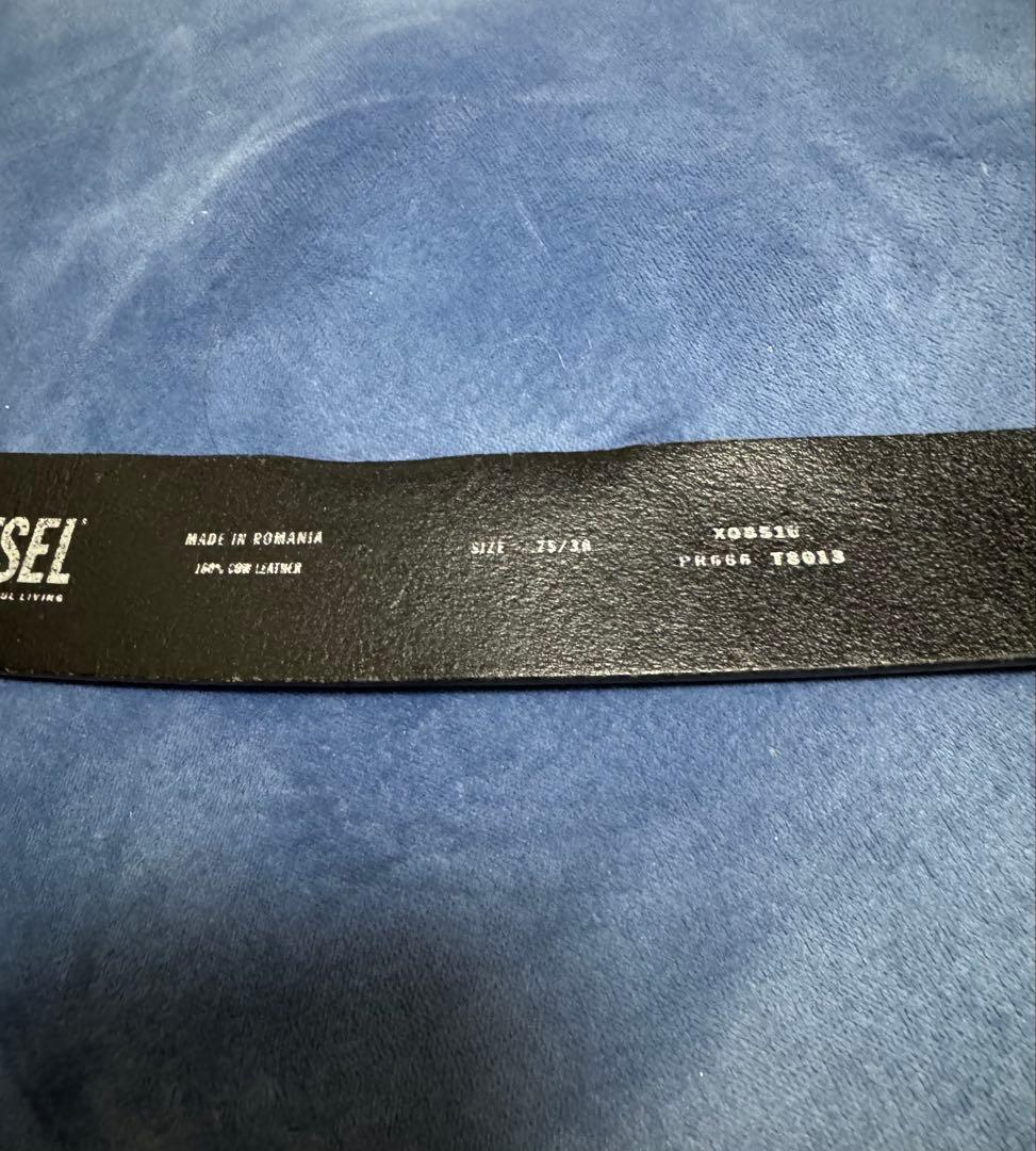 DIESEL ユニセックス ベルト B-1DR ブラック 75