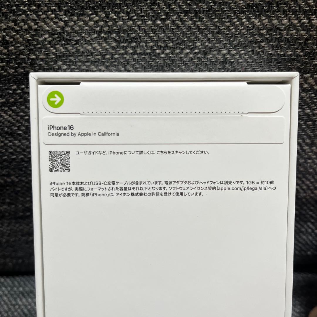 新品未開封　iPhone16 128G SIMフリー　ブラック