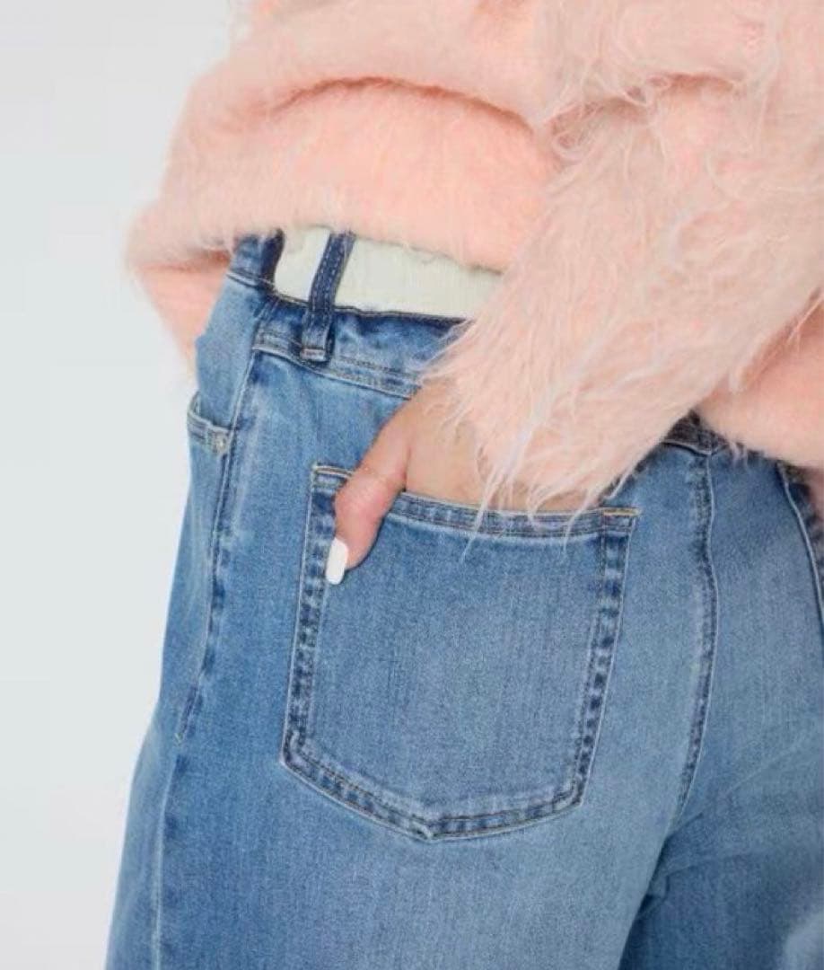 試着のみ♪ソフトウエストワイドデニムパンツ【現在販売中】バンヤードストーム