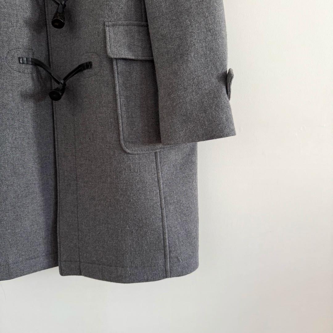 【極美品】ジェイプレス/スーパー100S二重織メルトンダッフルコート/グレー/L