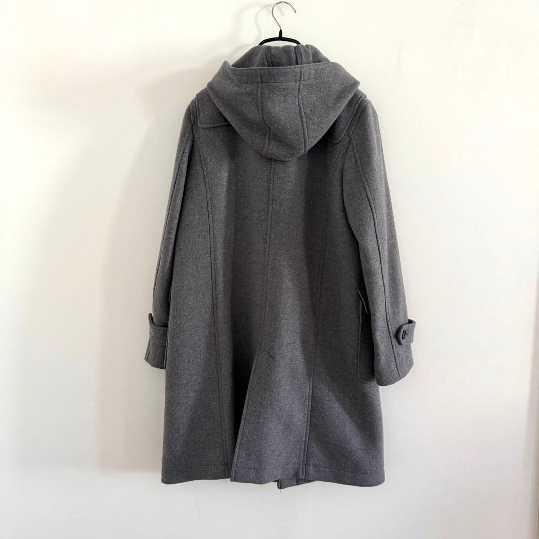 【極美品】ジェイプレス/スーパー100S二重織メルトンダッフルコート/グレー/L