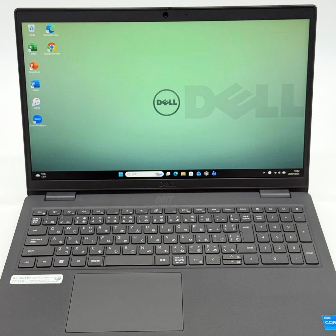 DELLノートパソコン 11世代i5 16GB 快速NVMe 静音 内観超美品