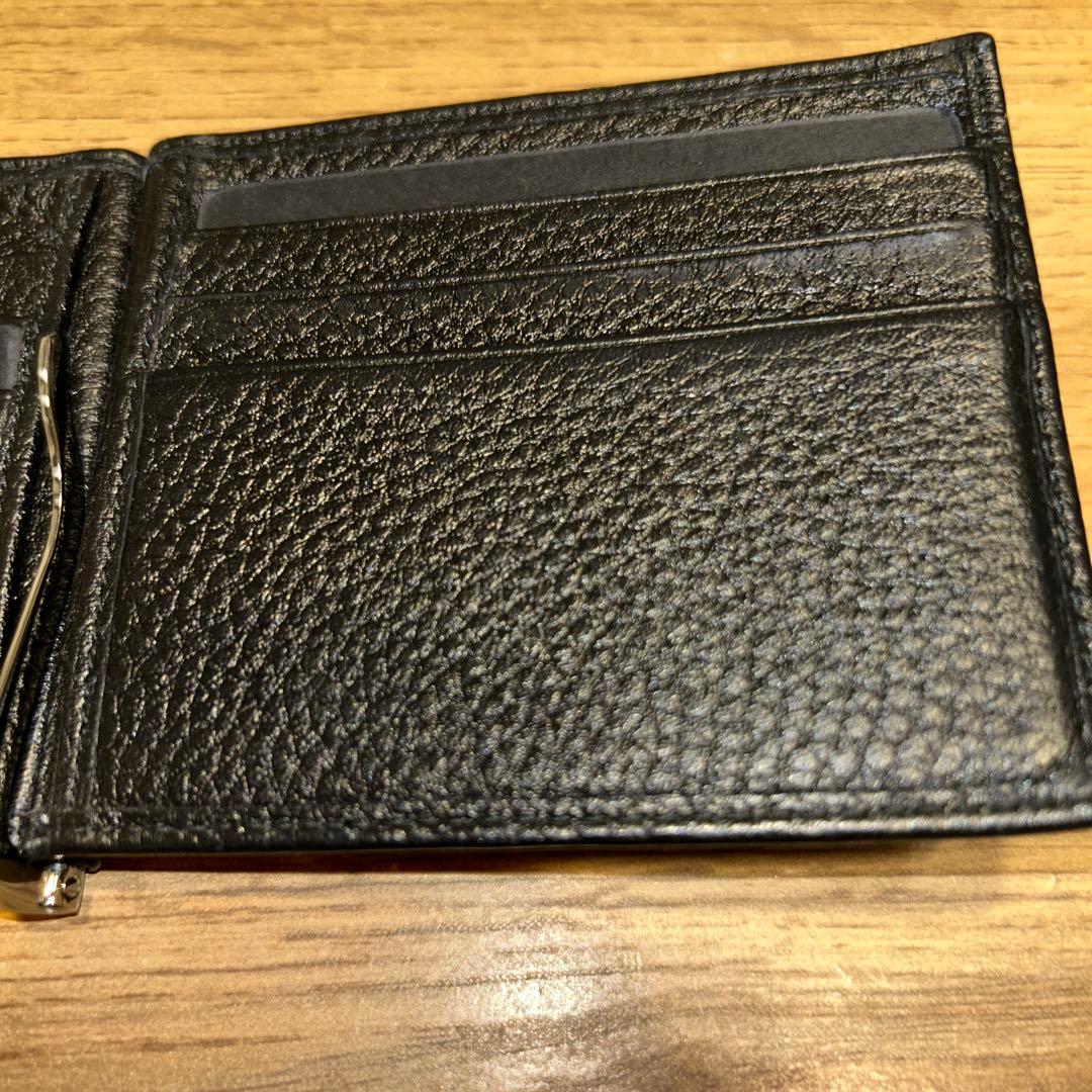 【最終値下げ】PRADA ブラック レザー マネークリップ