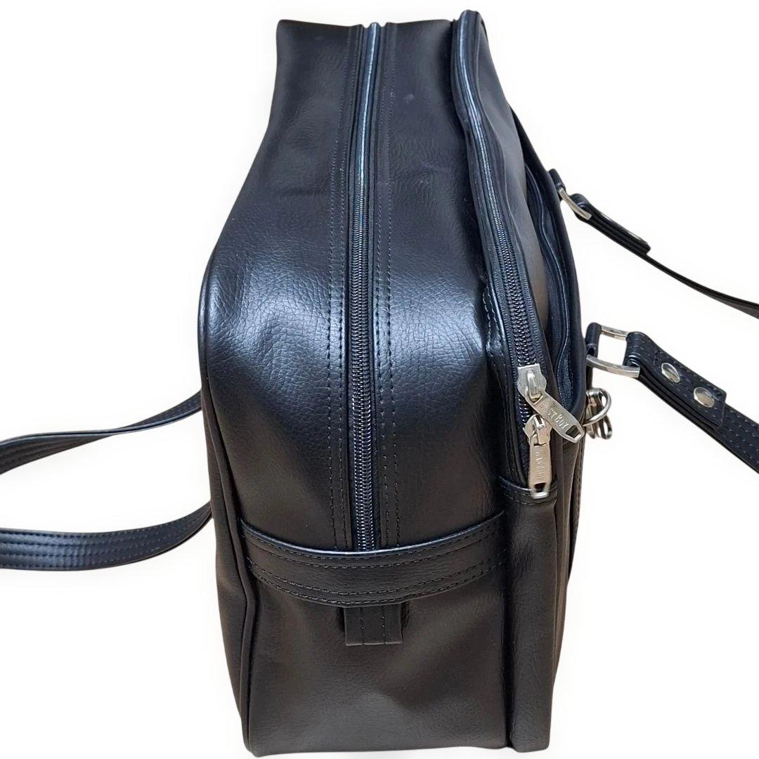 イーストボーイ　スクールバッグ　スクバ　Venus　ブラック　刺繍シルバー