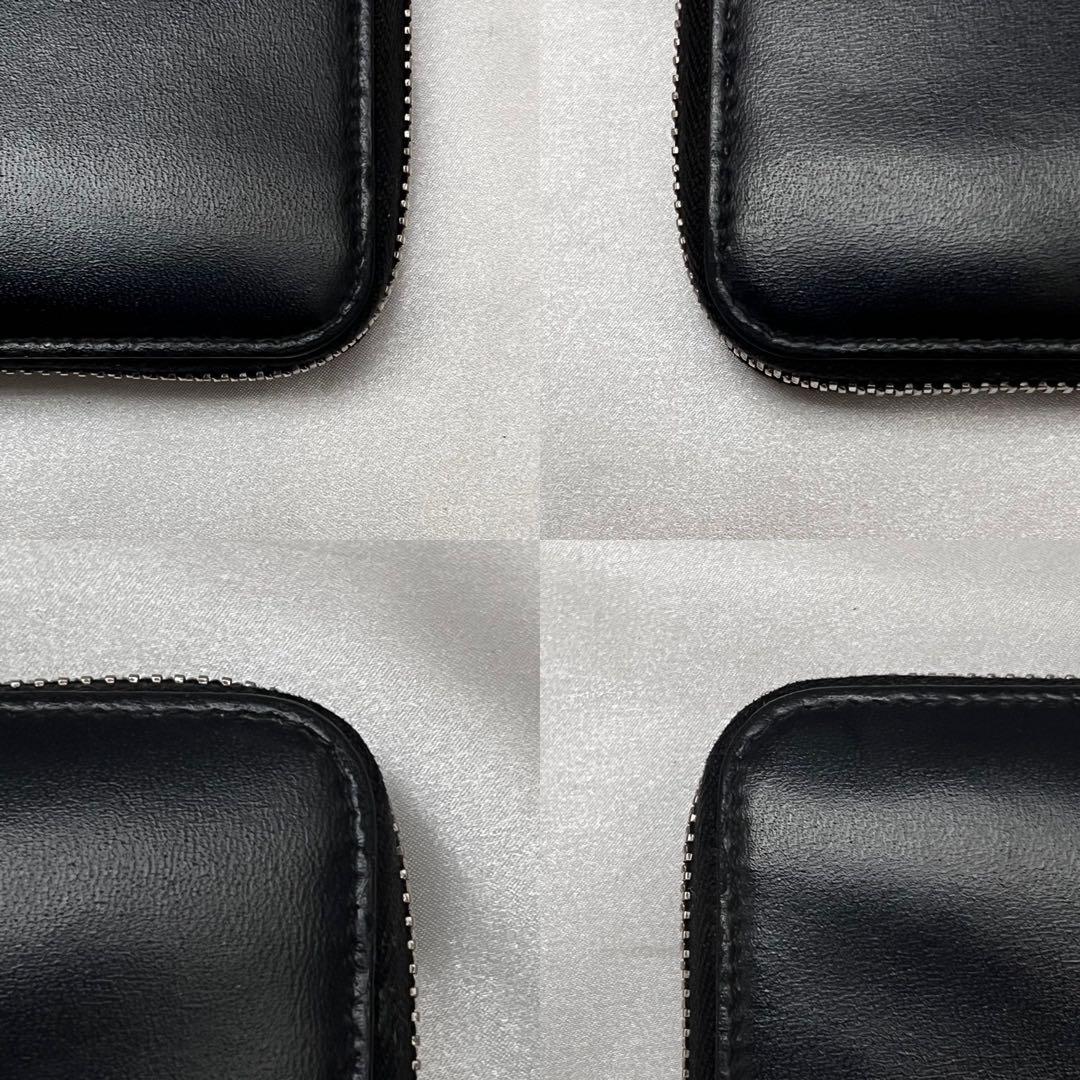 ◇箱・袋付き極美品◇サンローラン　長財布　カーフレザー　ブラック　YSLロゴ