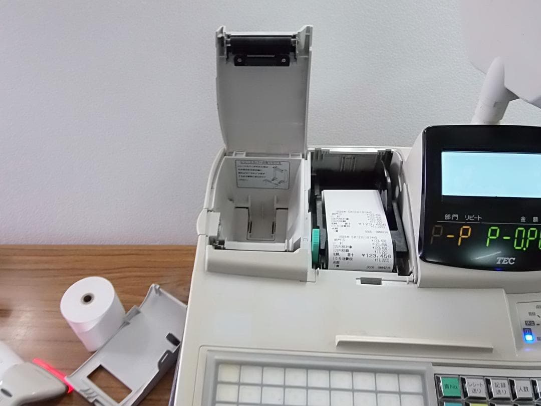 512スキャナー付設定無料FS-1550飲食向東芝テックインボイスレジスター