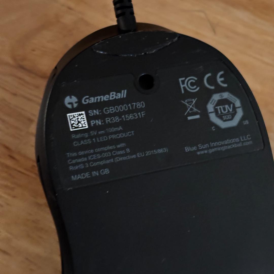 j*2様 GameBall トラックボールマウス 黒