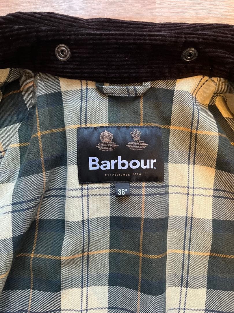 Barbour トランスポート ワックス ショート ジャケット 36