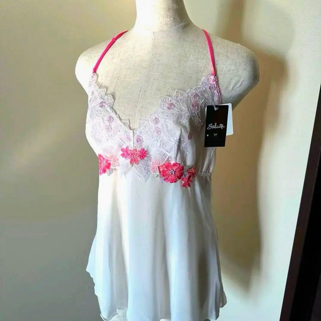 新品未使用タグ付　日本製ワコール上質ライン　サルートキャミソール＆ソングセットL