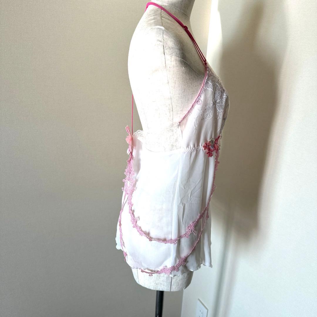 新品未使用タグ付　日本製ワコール上質ライン　サルートキャミソール＆ソングセットL