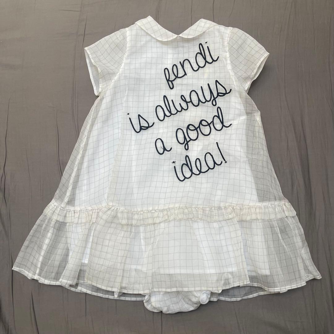 Fendi ホワイト ワンピース 90cm 18M