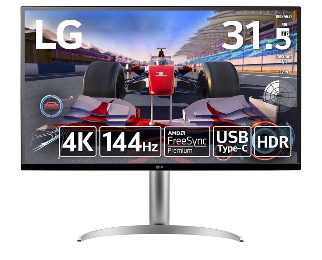 LG 32UQ750-W ゲーミング モニター 31.5インチ 4K 144Hz