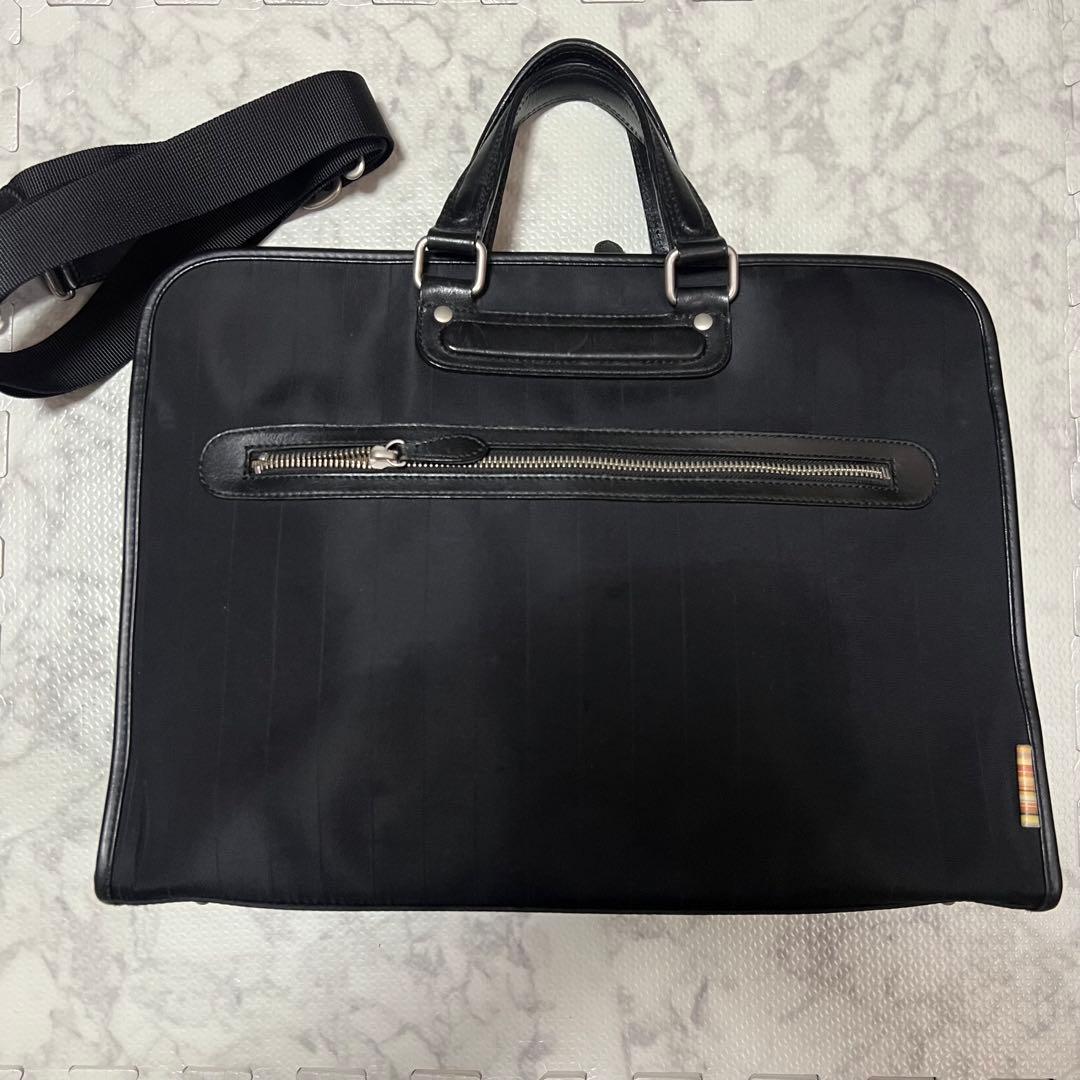 ポールスミス ビジネスバッグ 2WAY 大容量 A4/PC可 ナイロン×レザー