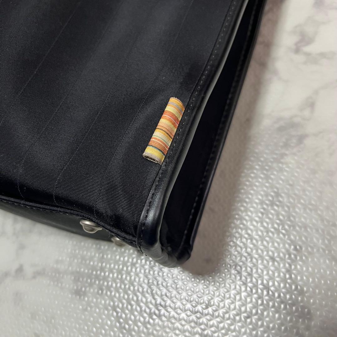 ポールスミス ビジネスバッグ 2WAY 大容量 A4/PC可 ナイロン×レザー