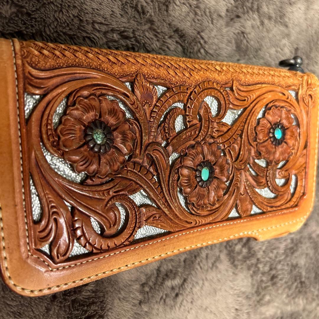 KAORU　FUNNY　窪田クラフト　ライダースウォレット