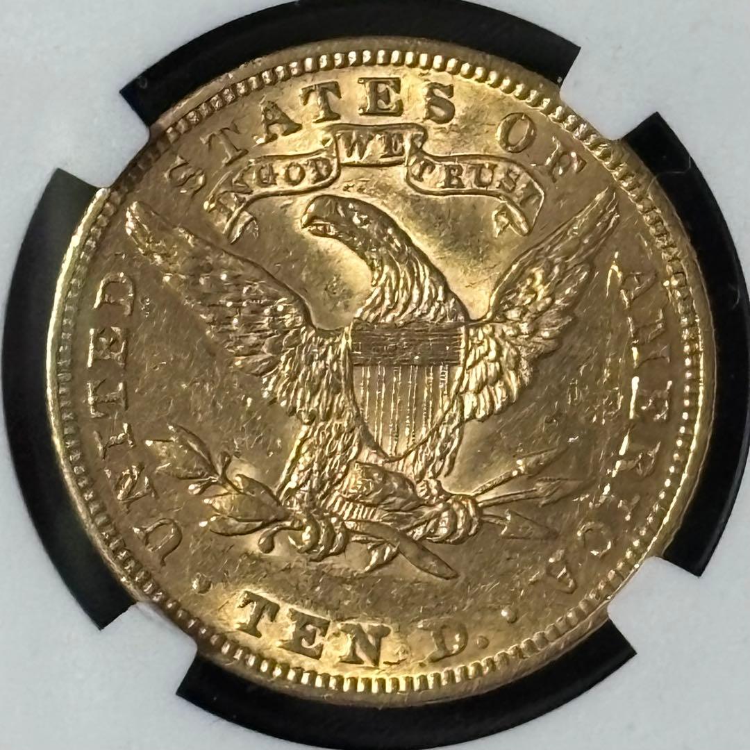 1893年 $10 リバティヘッド金貨 AU 55 NGC認証
