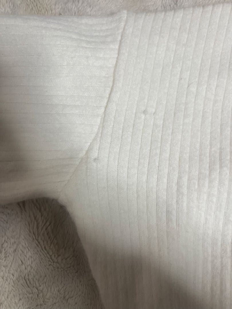 Darich DRビジューボリュームリブニットトップス WHT