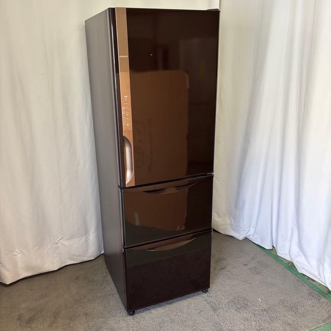 72　スリム　冷蔵庫　日立　大型　300-400ℓ　安い　綺麗　右開き　設置無料