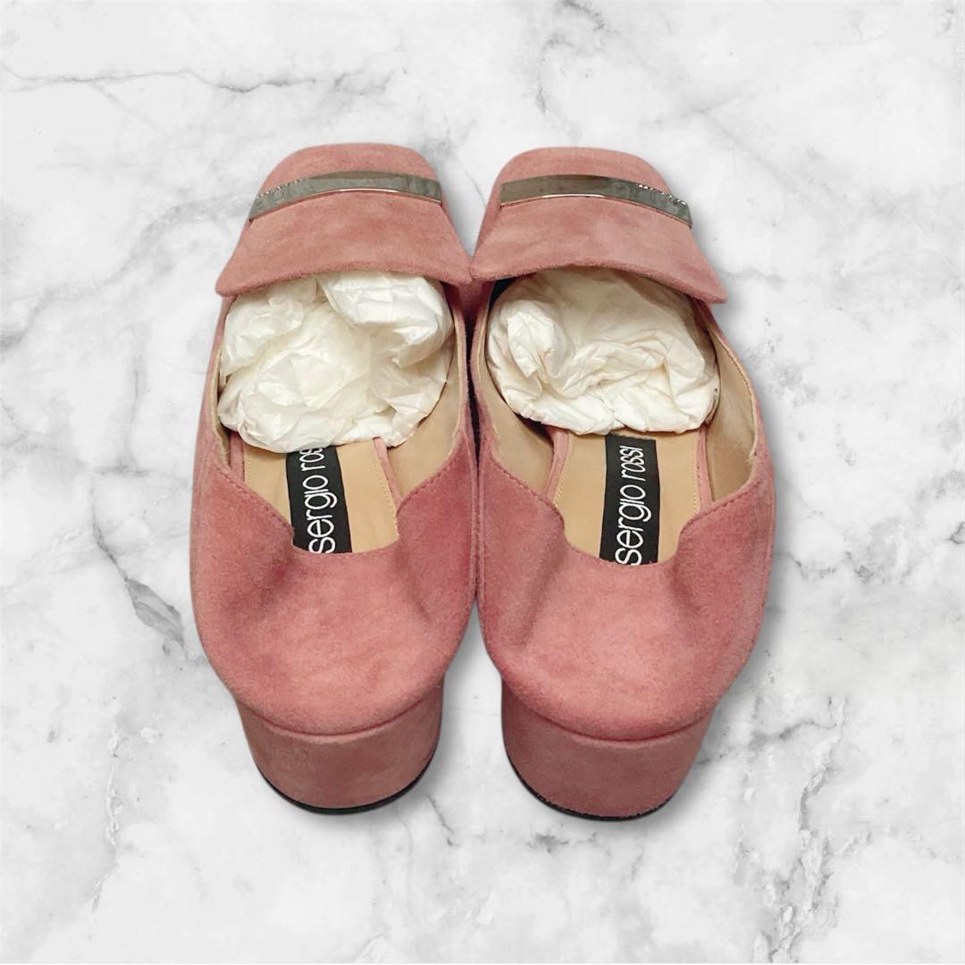 特価♡極美品 セルジオロッシ sr1 スウェードパンプス 36 ピンク