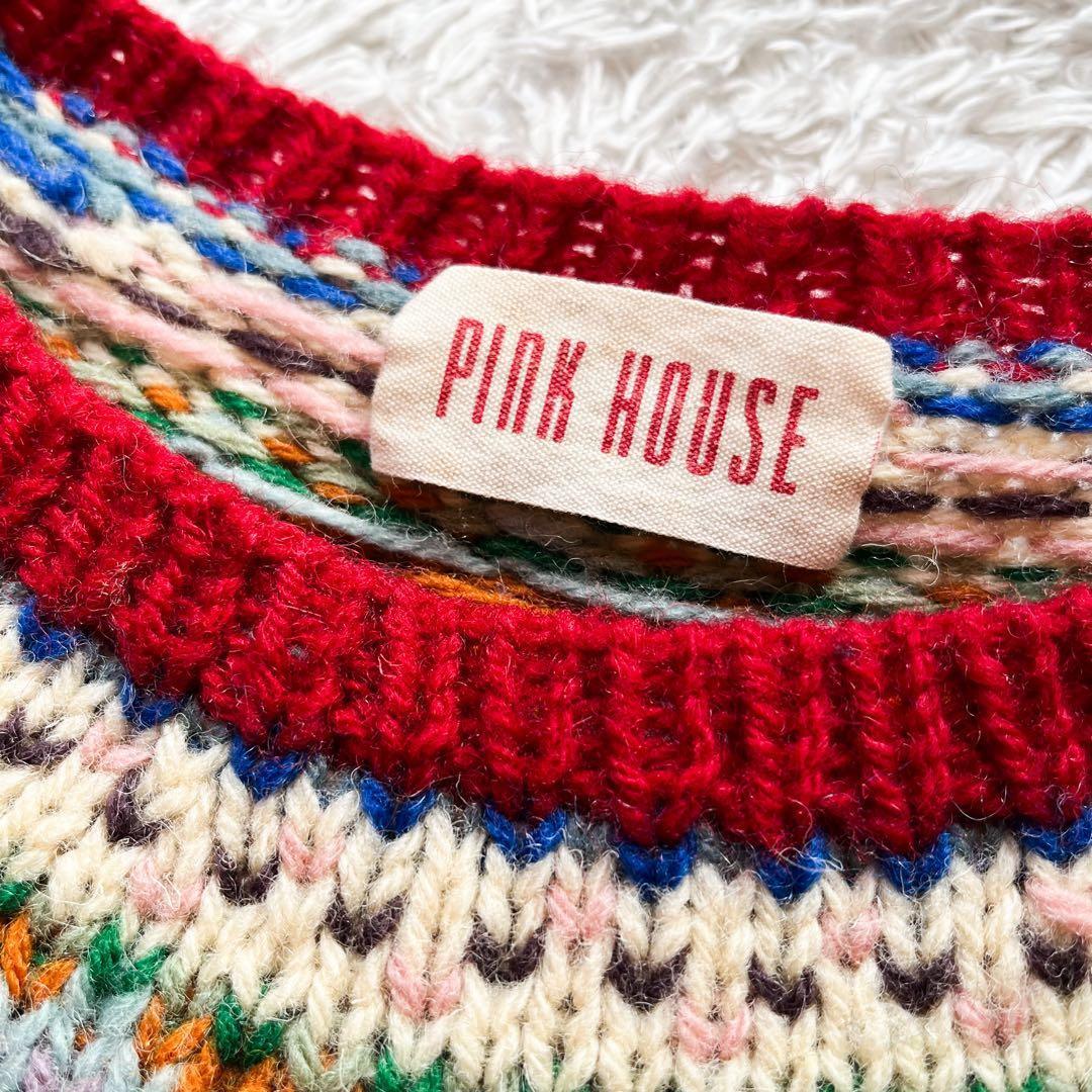 PINK HOUSE ピンクハウス ウールニット　お花　フラワー　希少