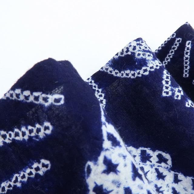 専用Y3487◆有松鳴海絞り 居敷当て付 手縫い仕立て ワイドサイズ 高級浴衣