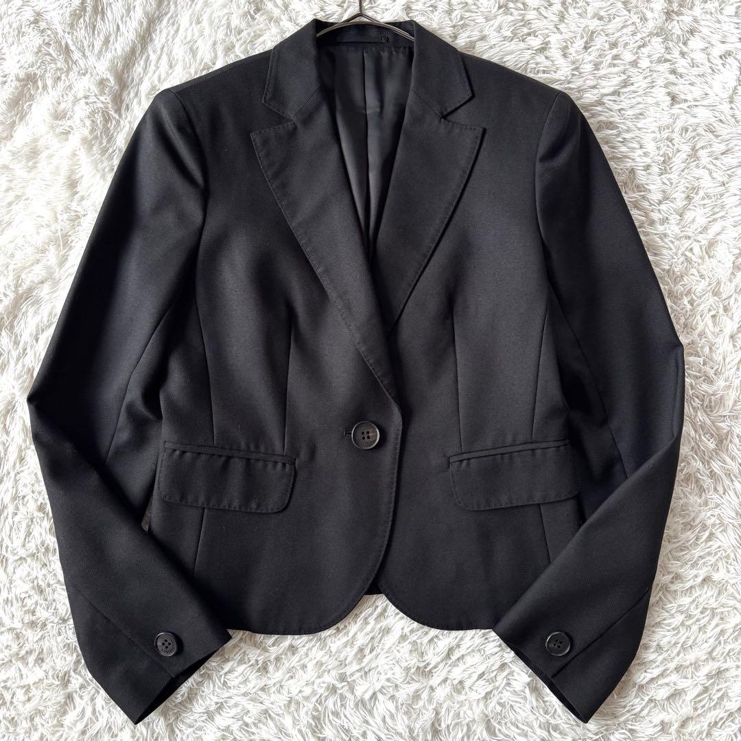 極美品　バーバリーロンドン パンツスーツ シルク　ノバチェック ホースロゴ　黒