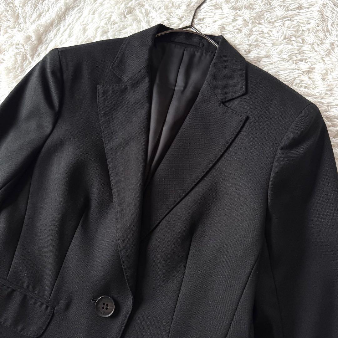 極美品　バーバリーロンドン パンツスーツ シルク　ノバチェック ホースロゴ　黒