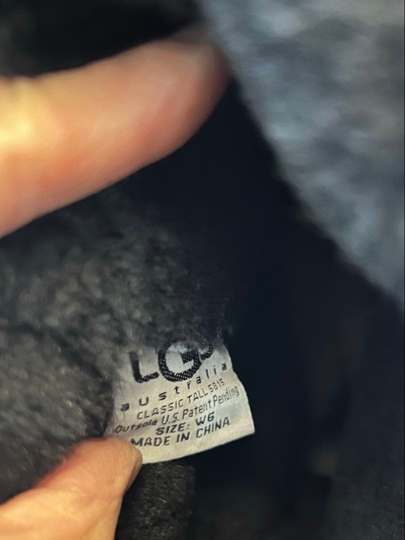 マキ⭐︎　UGG ブラック クラシックトールムートンブーツ　サイズ6